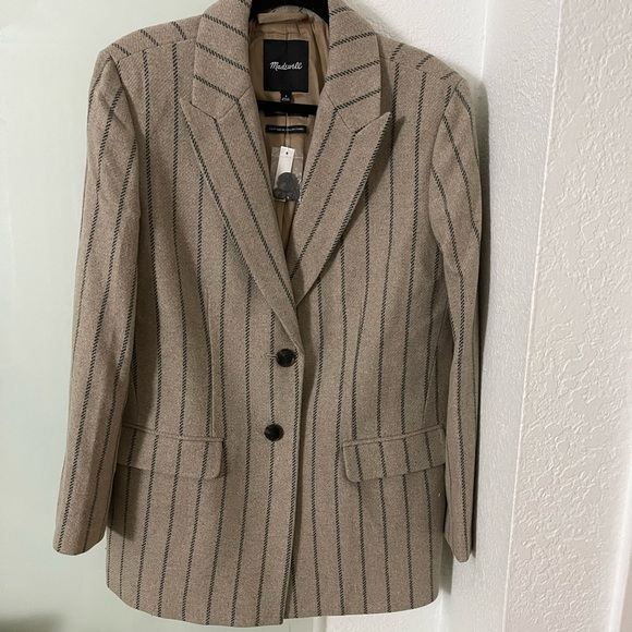Madewell Bedford Oversized Belted Blazer, NWT - Picture 5 of 6